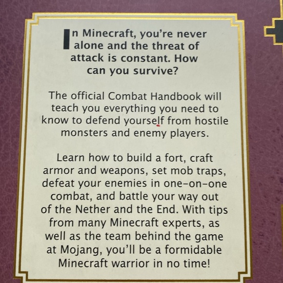 Minecraft Video Game Combat & Construction Handbook Full Color Paperback Books - Picture 4 of 12